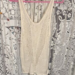 Helmut Lang Ivory Knit Top
